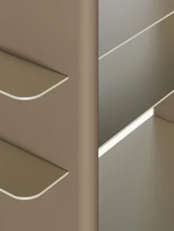 Librerías|Estanterías De Oficina></noscript>Westwing Collection Estantería con elementos de metal Rami Beige claro, greige
