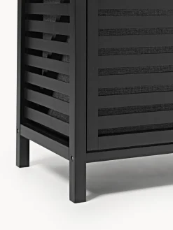 Armarios De Baño|Estanterías De Baño></noscript>Westwing Collection Estantería de baño de bambú con cestos de ropa Kit Negro