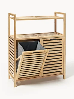 Armarios De Baño|Estanterías De Baño></noscript>Westwing Collection Estantería de baño de con cestos de ropa Kit Bambú