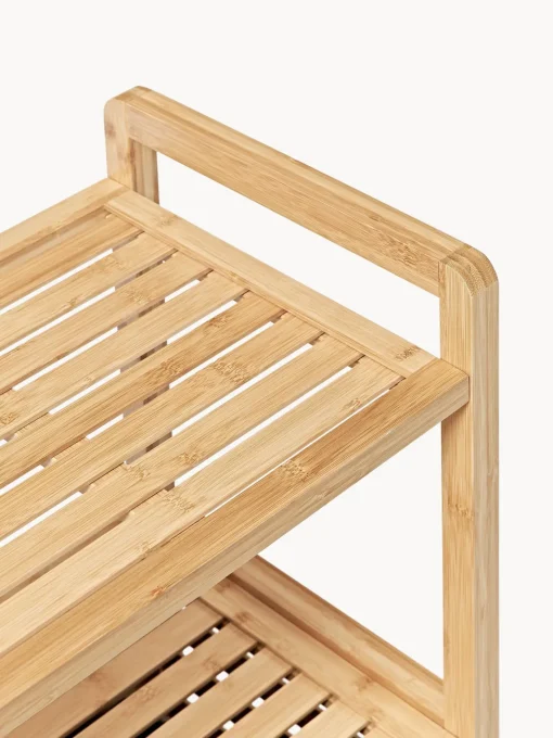 Armarios De Baño|Estanterías De Baño>Westwing Collection Estantería de baño de con cestos de ropa Kit Bambú