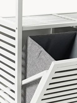 Outlet Estantería de baño de bambú con cestas de lavandería Armarios De Baño|Armarios De Baño