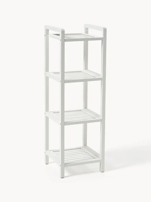 Armarios De Baño|Armarios De Baño>Westwing Collection Estantería de baño de bambú Kit Blanco