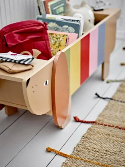 Decoración Infantil|Cestas Y Cajas></noscript>Bloomingville Mini Estantería de madera Charlie