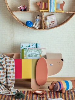 Decoración Infantil|Cestas Y Cajas></noscript>Bloomingville Mini Estantería de madera Charlie