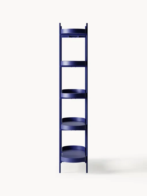 Librerías|Estanterías>Westwing Collection Estantería de metal alta Taru Azul real mate