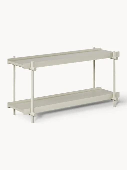 Librerías|Mesas Auxiliares>Westwing Collection Estantería de metal Lana Beige claro