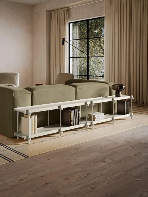 Muebles De Tv|Librerías>Westwing Collection Estantería de metal Lana Beige claro