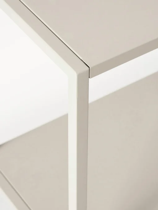 Librerías|Estanterías>Westwing Collection Estantería de metal Neptun Beige claro