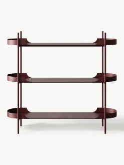 Librerías|Estanterías></noscript>Westwing Collection Estantería de metal Taru Rojo vino mate