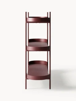 Librerías|Estanterías></noscript>Westwing Collection Estantería de metal Taru Rojo vino mate