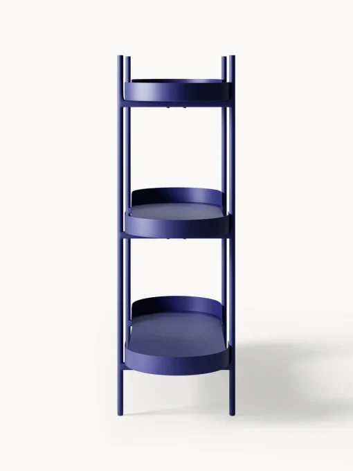 Librerías|Estanterías>Westwing Collection Estantería de metal Taru Azul real mate