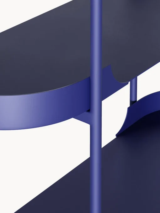 Librerías|Estanterías>Westwing Collection Estantería de metal Taru Azul real mate