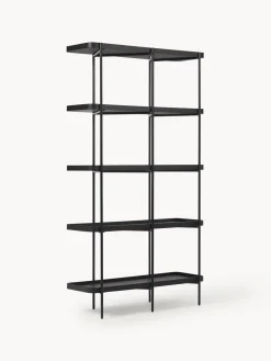 Librerías|Estanterías De Oficina></noscript>Westwing Collection Estantería grande de madera Renne Madera de fresno lacada en negro