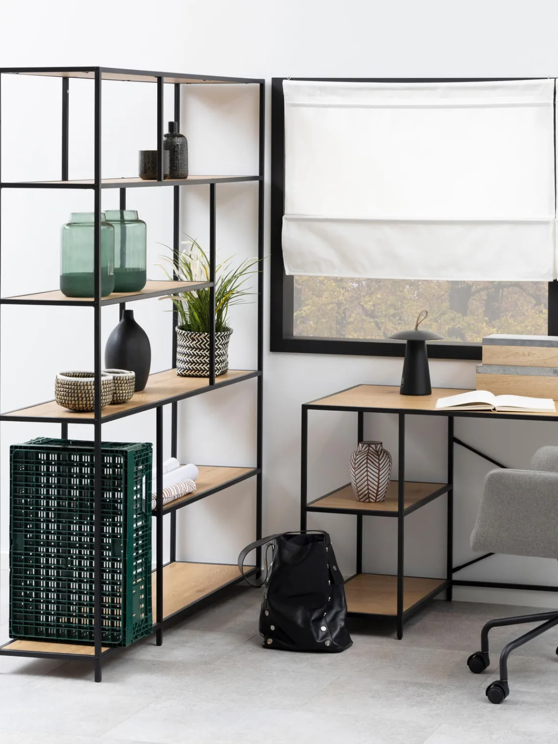 Librerías|Estanterías De Oficina> Estantería grande Seaford