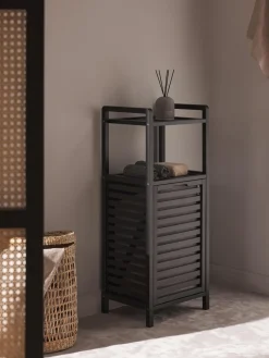 Hot Estanteria de baño con cesta de lavandería Kit Cestos De La Ropa|Jarrones