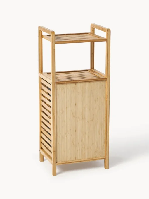 Cestos De La Ropa|Estanterías De Baño>Westwing Collection Estanteria de baño con cesta de lavandería Kit Madera de bambú