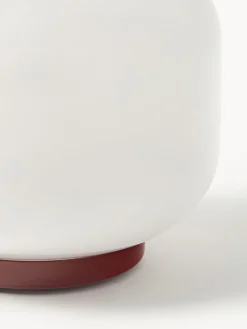 Farolillos|Jarrones></noscript>Westwing Collection Farolillo soplado Lumino, 26 cm Blanco, rojo vino