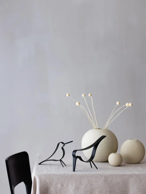 Figuras Decorativas|Jarrones>Cooee Design Figura decorativa artesanal pájaro Woody Negro