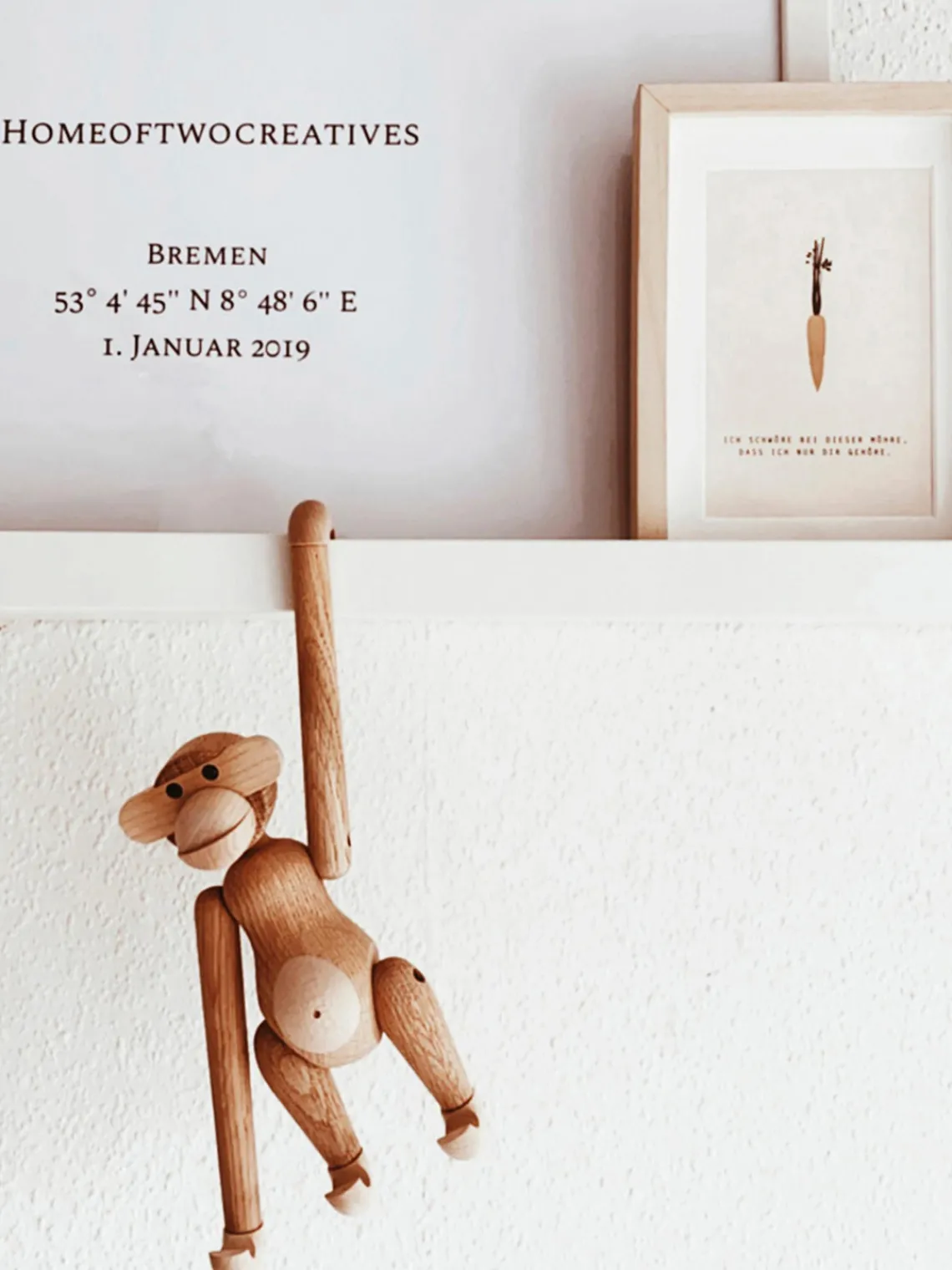 Jarrones|Figuras Decorativas>KAY BOJESEN Figura decorativa de madera de teca artesanal Monkey, 10 cm