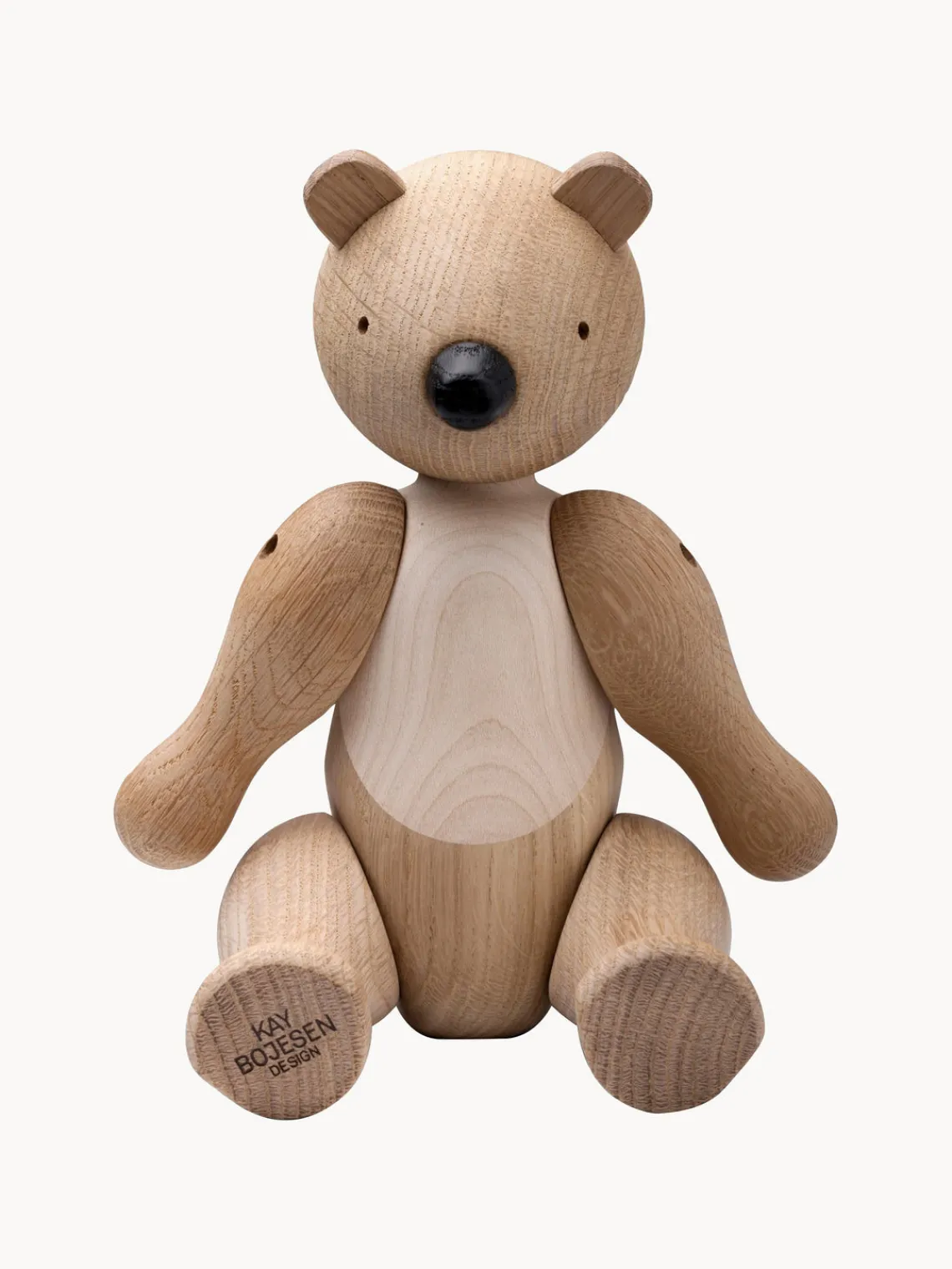 New Figura decorativa de madera de roble artesanal Bär Figuras Decorativas|Jarrones
