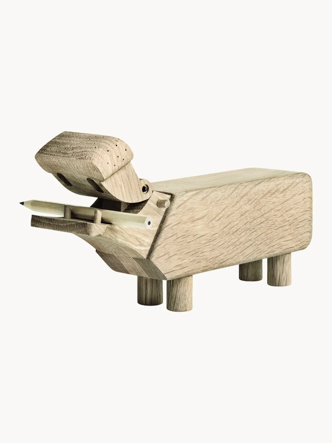 Figuras Decorativas|Jarrones>KAY BOJESEN Figura decorativa de madera de roble Hippo