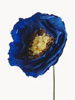 Flores Artificiales|Jarrones></noscript>Studio About Flor artificial artesanal Ice Poppy Azul real
