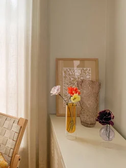 Flores Artificiales|Jarrones></noscript>Studio About Flor artificial artesanal Peony Color berenjena