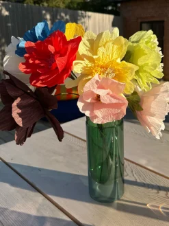 Flores Artificiales|Jarrones>Studio About Flor artificial artesanal Oriental Poppy Rojo
