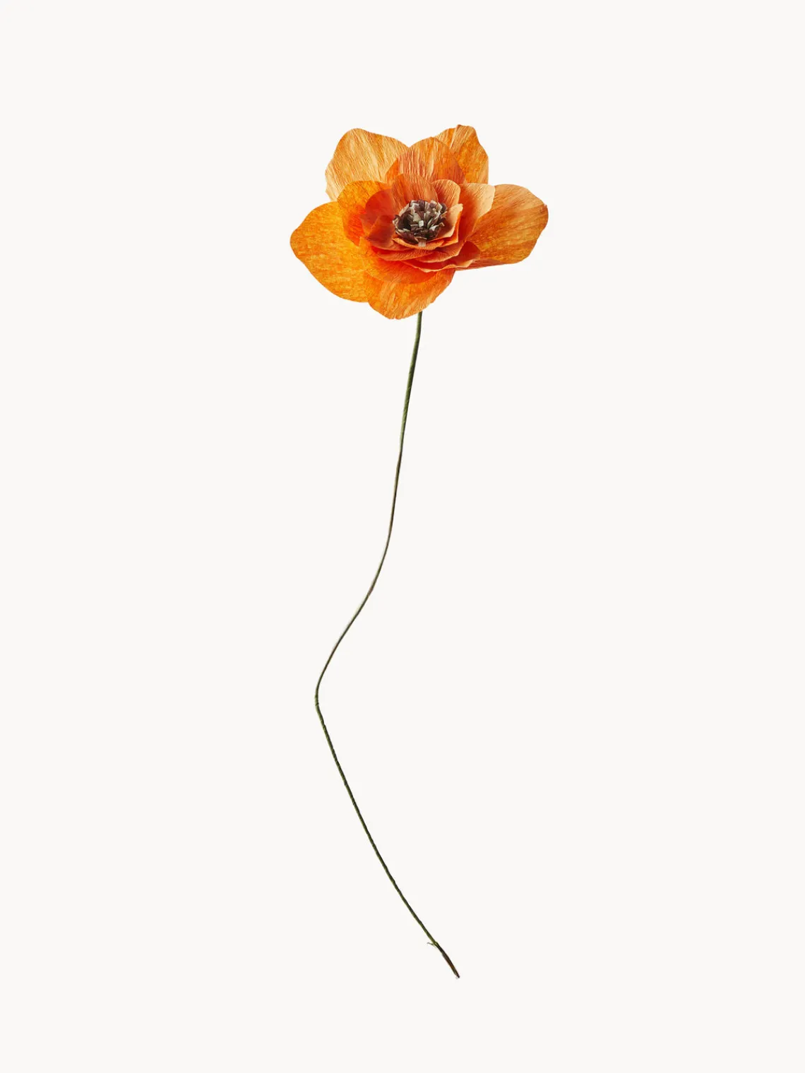 Flores Artificiales|Jarrones>Studio About Flor artificial artesanal Poppy Naranja