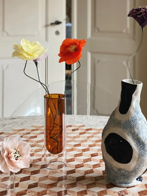 Flores Artificiales|Jarrones>Studio About Flor artificial artesanal Poppy Naranja
