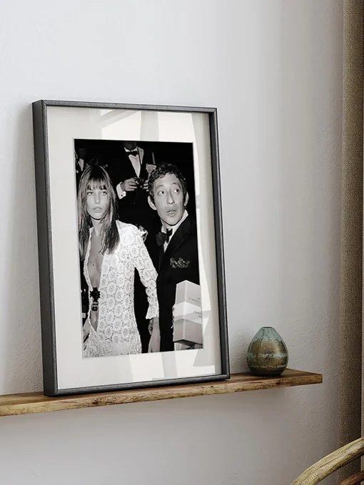 Cuadros Y Láminas Decorativas|Jarrones>Any Image Fotografía enmarcada Serge Gainsbourg & Jane Birkin