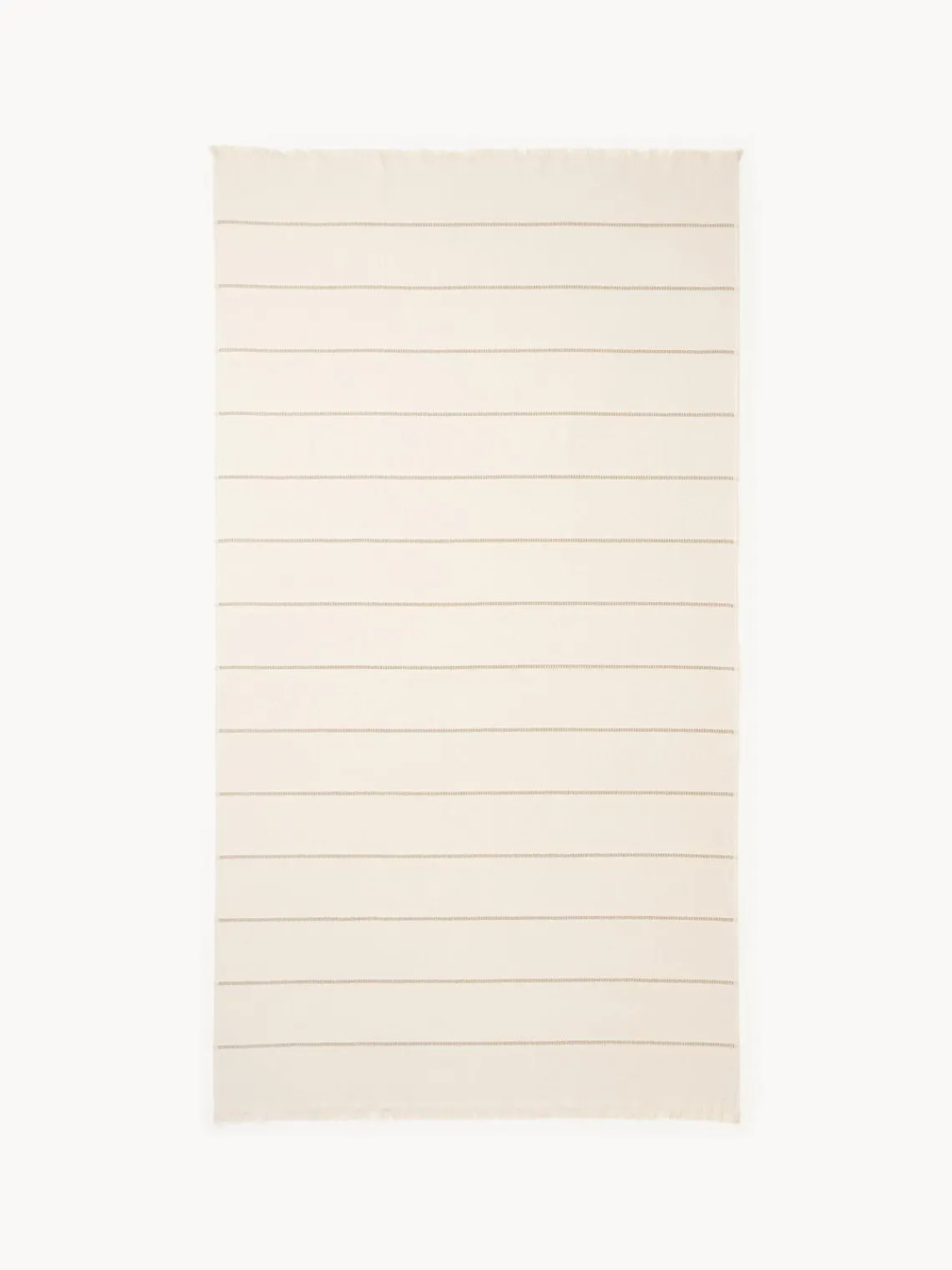 Toallas De Playa|Accesorios De Playa>Westwing Collection Fouta con flecos Elana Blanco crema, beige