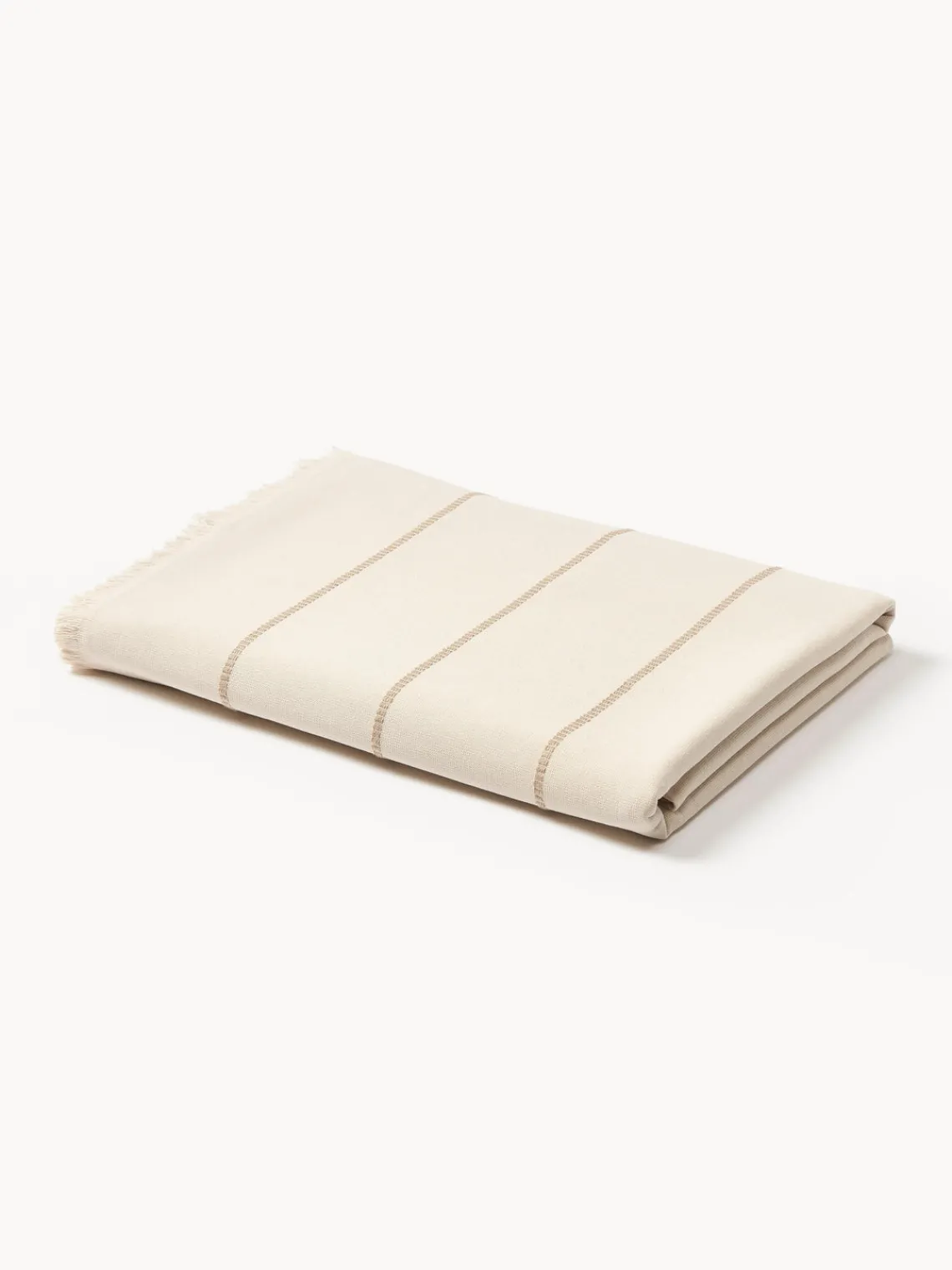 Toallas De Playa|Accesorios De Playa>Westwing Collection Fouta con flecos Elana Blanco crema, beige