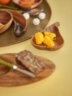 Boles Y Tazones|Vajillas Completas>HKLIVING Frutero artesanal de madera de acacia Fruit, 2 uds.