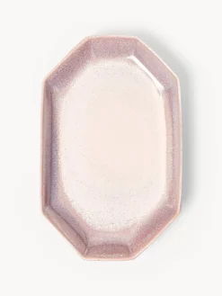 Cuencos Y Platos De Servir|Vajillas Completas></noscript>Westwing Collection Fuente artesanal con esmalte reactivo Vinci Lavanda y tonos rosas con gradiente de color