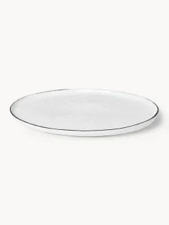 Fuente artesanal de porcelana Salt, 30 x 20 cm Cuencos Y Platos De Servir|Vajillas Completas