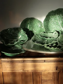 Cuencos Y Platos De Servir|Menaje De Mesa></noscript>BORDALLO PINHEIRO Fuente de servir pintada a mano Cabbage