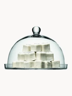 Best Fuente de vidrio soplado con tapa Vienna Bandejas|Vajillas Completas