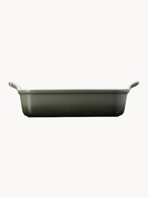 Bandejas Para Horno|Bandejas Para Horno>LE CREUSET Fuente horno rectangular Tradition Verde salvia, verde oscuro, blanco Off White