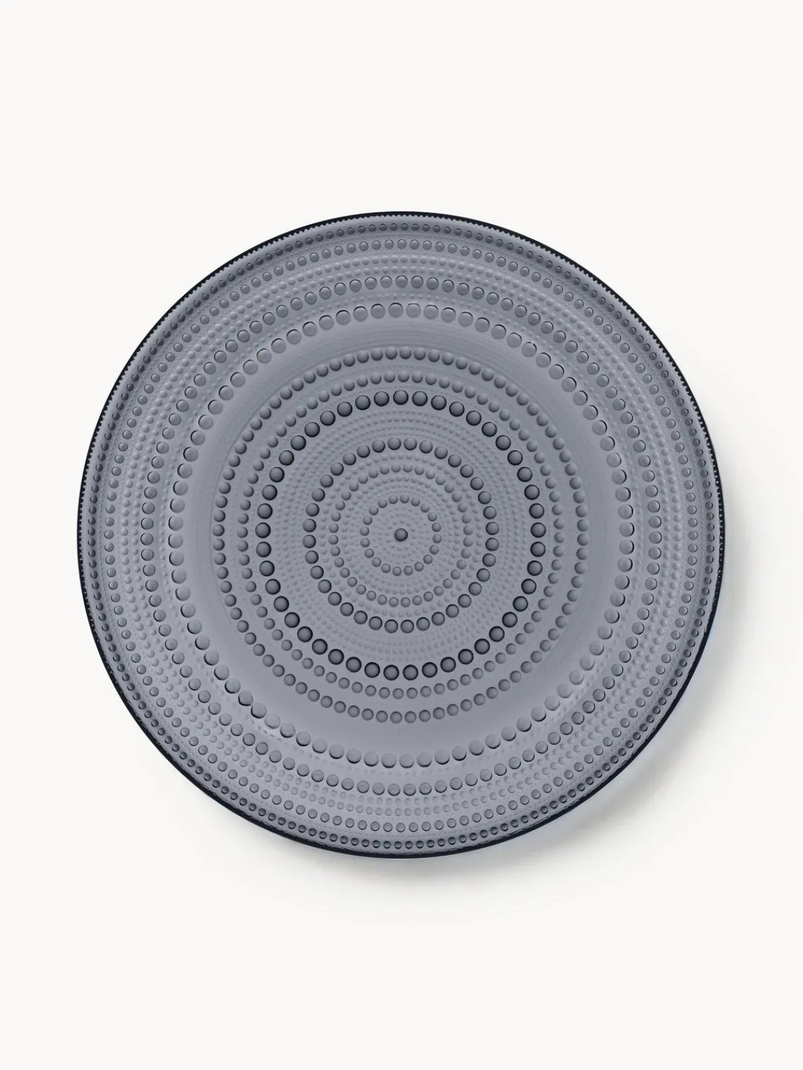 Cuencos Y Platos De Servir|Vajillas Completas>iittala Fuente Kastehelmi Gris oscuro transparente