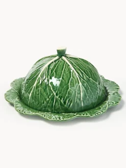 Cuencos Y Platos De Servir|Vajillas Completas>BORDALLO PINHEIRO Fuente pintada a mano con tapa Cabbage