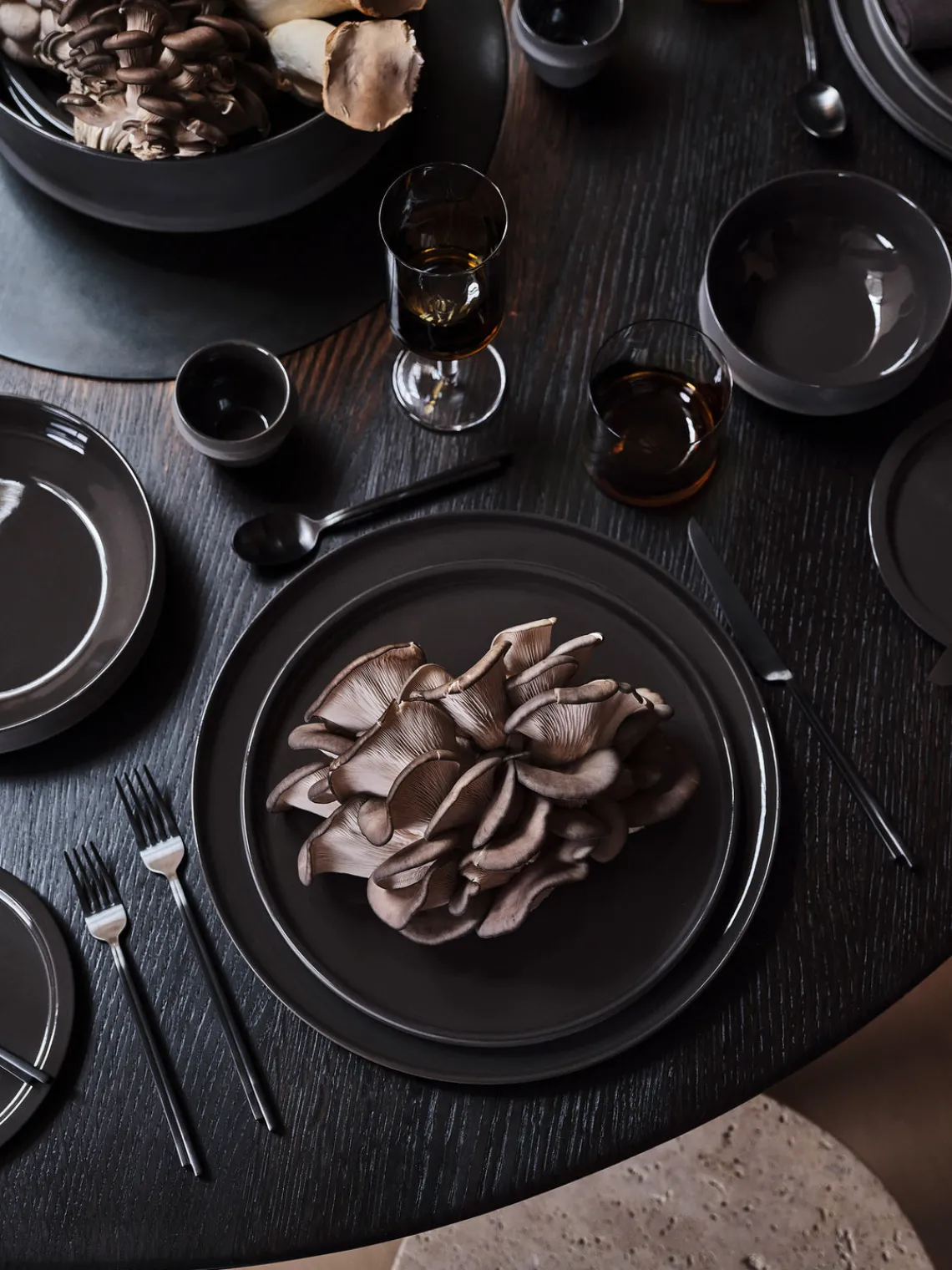 Boles Y Tazones|Vajillas Completas>SERAX Fuentes de porcelana con esmalte reactivo Dune, 2 uds. Marrón