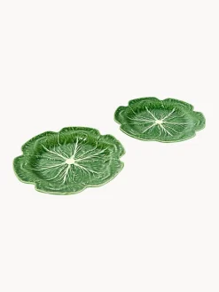Discount Fuentes pintadas a mano Cabbage, 2 uds. Cuencos Y Platos De Servir|Menaje De Mesa