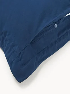 Cojines Decorativos|Mantas></noscript>Westwing Collection Funda de almohada con dobladillo texturizada Orville Azul oscuro