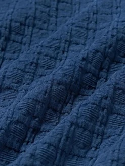 Cojines Decorativos|Mantas></noscript>Westwing Collection Funda de almohada con dobladillo texturizada Orville Azul oscuro