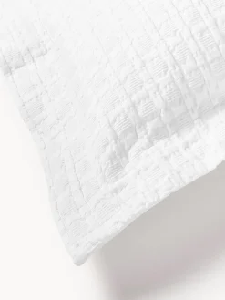 Cojines Decorativos|Mantas></noscript>Westwing Collection Funda de almohada con dobladillo texturizada Orville Blanco