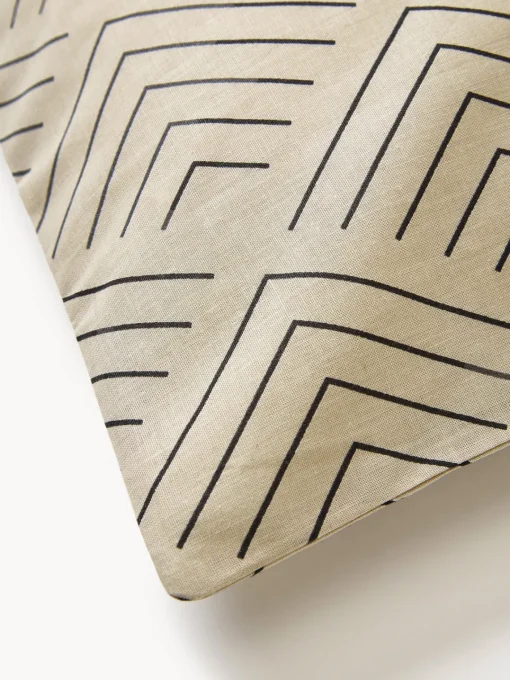 Fundas De Almohadas|Fundas Nórdicas>Westwing Collection Funda de almohada de algodón estampado Milano Beige