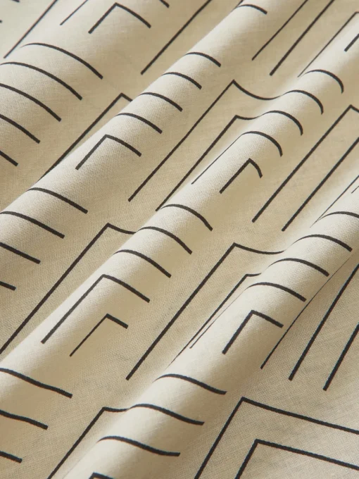 Fundas De Almohadas|Fundas Nórdicas>Westwing Collection Funda de almohada de algodón estampado Milano Beige