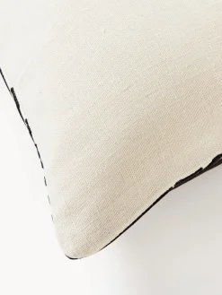 Discount Funda de almohada de lino estampada Lexi Mantas|Cojines Decorativos