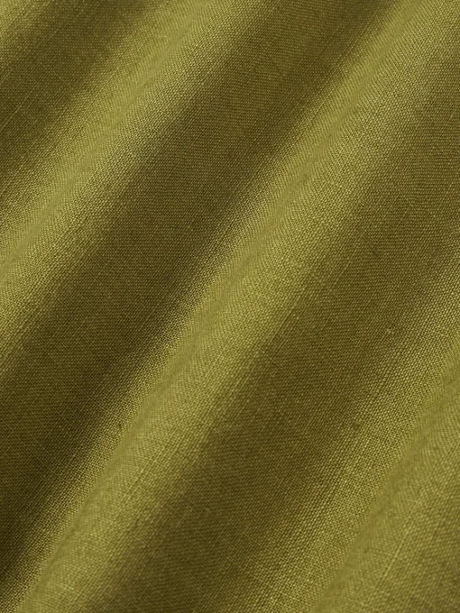 Cojines Decorativos|Mantas>Westwing Collection Funda de almohada de lino con dobladillo Taryn Verde oliva